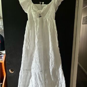 Universal Thread White Textured Dress